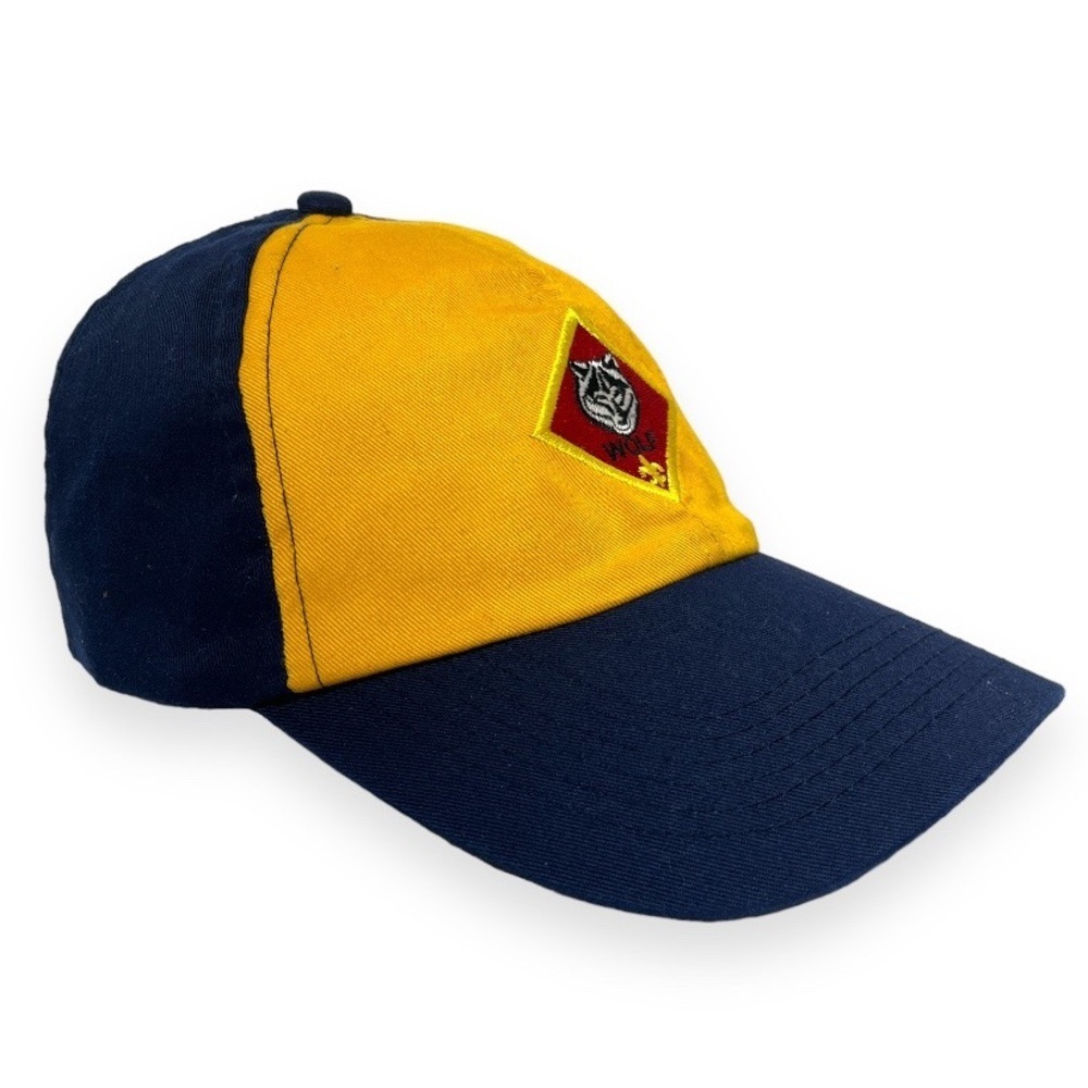 Boy Scouts of America Wolf‎ Cub Twill Blue Hat Cap Adjustable BSA Size S/M